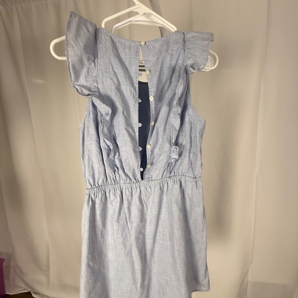 Madewell Bellflower Dress Size Size 6, Light Blue, Ruffle Sleeve, Midi Length - Picture 4 of 8
